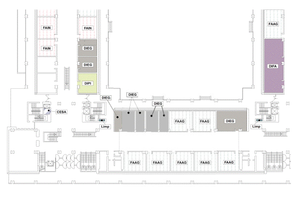 Piano terra - settore sud-ovest