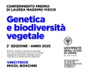 Premio di Laurea Massimo Vischi 2025: genetica e biodiversità vegetale